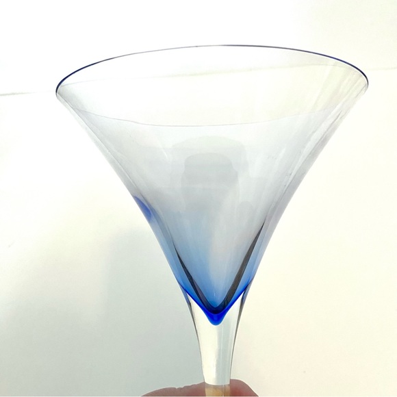 Krosno Dining Cratebarrel Krosno Rhapsody Blue Martini Glasses Set
